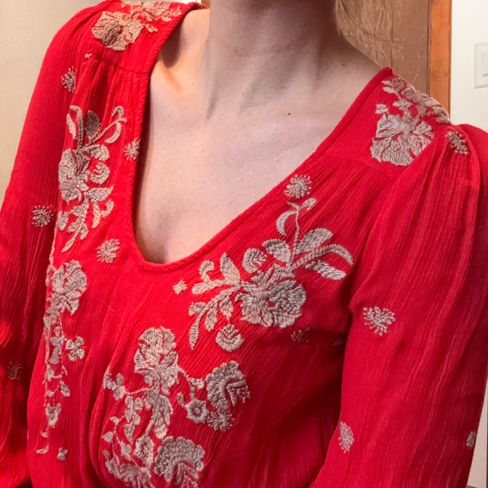 Free People Embroidered Dress